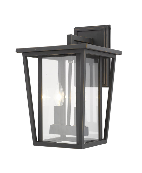 Z-Lite 571M-ORB Two Light Outdoor Wall Sconce, Oil Rubbed Bronze