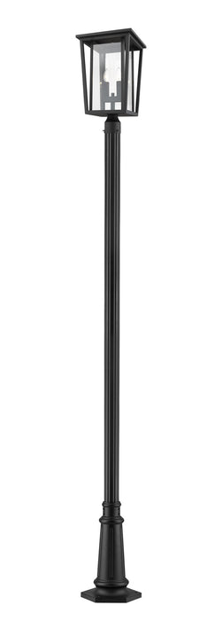 Z-Lite 571PHBR-557P-BK Two Light Outdoor Post Mount, Black
