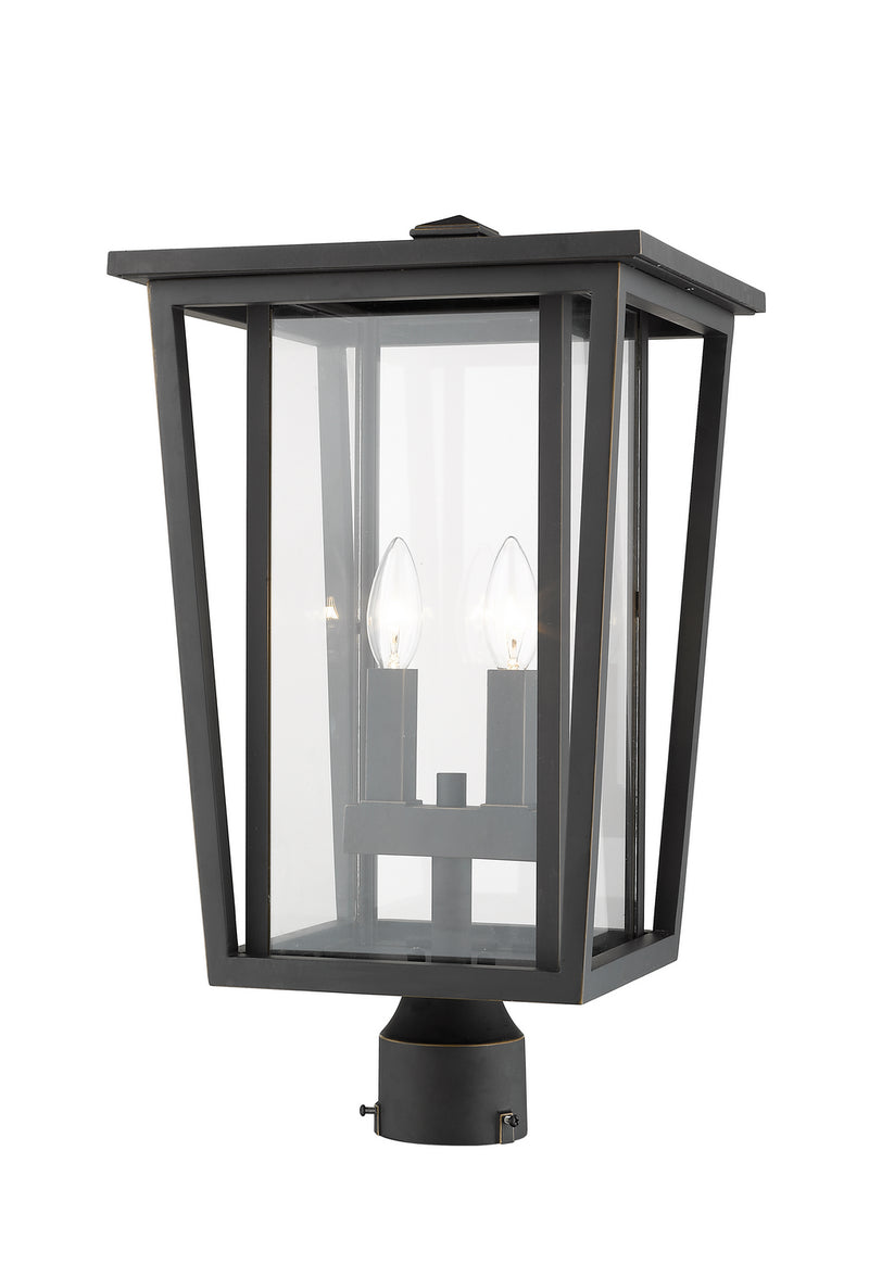 Z-Lite 571PHBR-ORB Two Light Outdoor Post Mount Fixture, Oil Rubbed Bronze