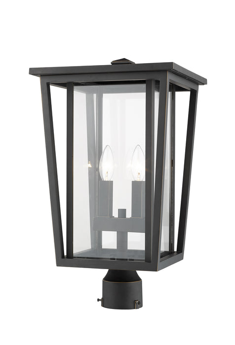 Z-Lite 571PHBR-ORB Two Light Outdoor Post Mount Fixture, Oil Rubbed Bronze