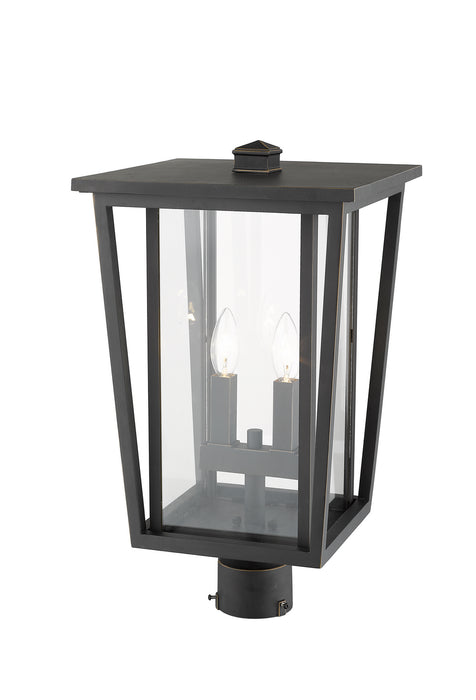 Z-Lite 571PHBR-ORB Two Light Outdoor Post Mount Fixture, Oil Rubbed Bronze