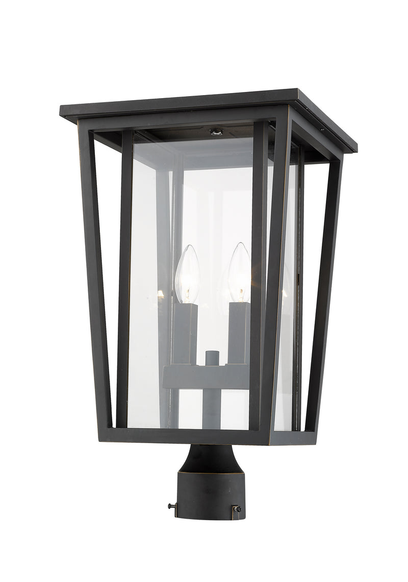 Z-Lite 571PHBR-ORB Two Light Outdoor Post Mount Fixture, Oil Rubbed Bronze