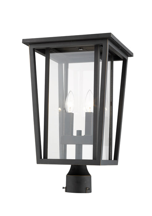 Z-Lite 571PHBR-ORB Two Light Outdoor Post Mount Fixture, Oil Rubbed Bronze