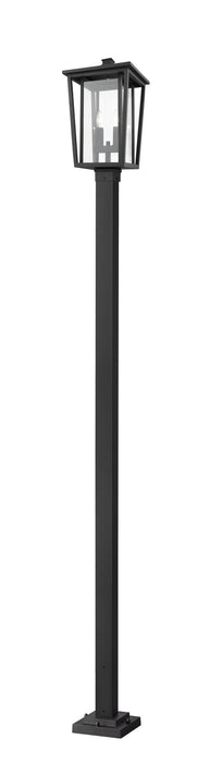 Z-Lite 571PHBS-536P-BK Two Light Outdoor Post Mounted Fixture, Black