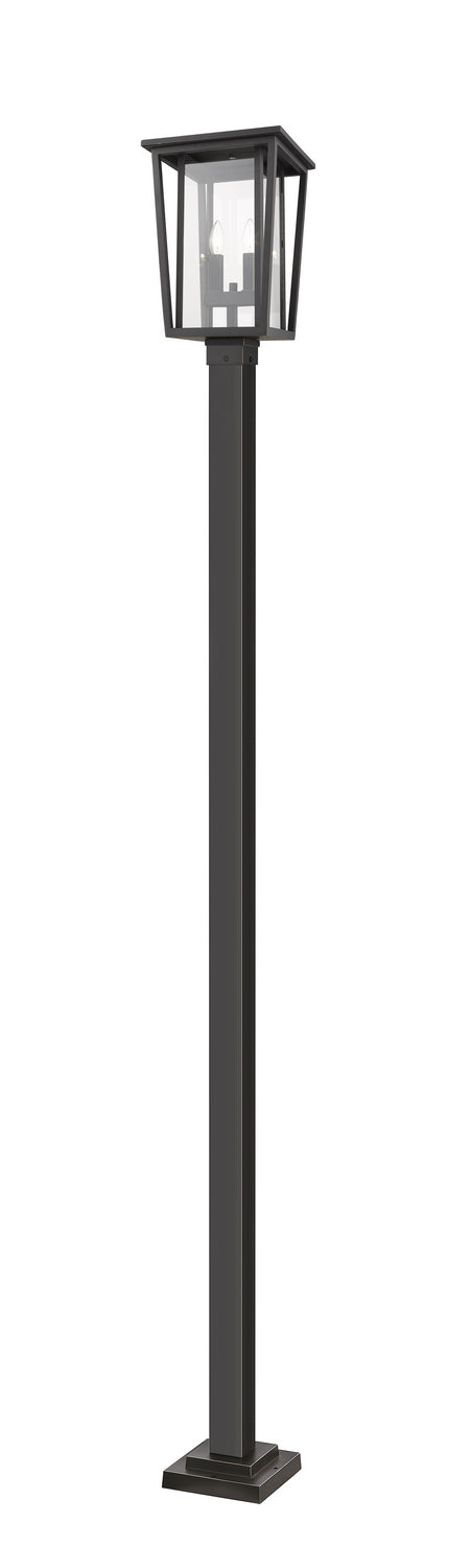 Z-Lite 571PHBS-536P-ORB Two Light Outdoor Post Mounted Fixture, Oil Rubbed Bronze