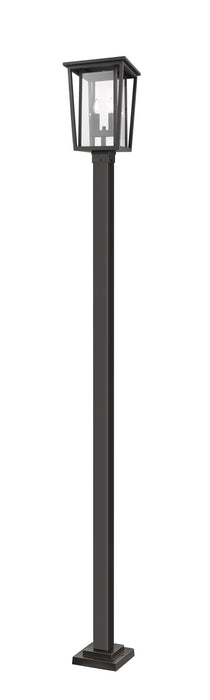 Z-Lite 571PHBS-536P-ORB Two Light Outdoor Post Mounted Fixture, Oil Rubbed Bronze