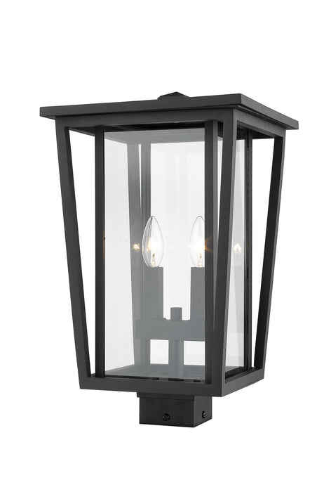 Z-Lite 571PHBS-BK Two Light Outdoor Post Mount Fixture, Black
