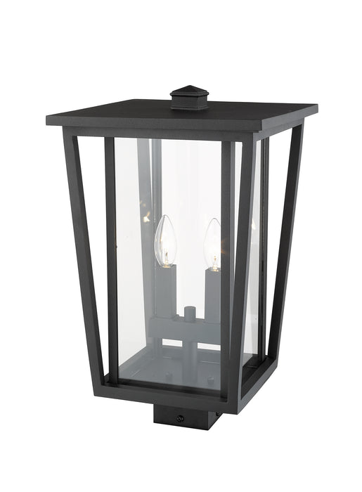 Z-Lite 571PHBS-BK Two Light Outdoor Post Mount Fixture, Black