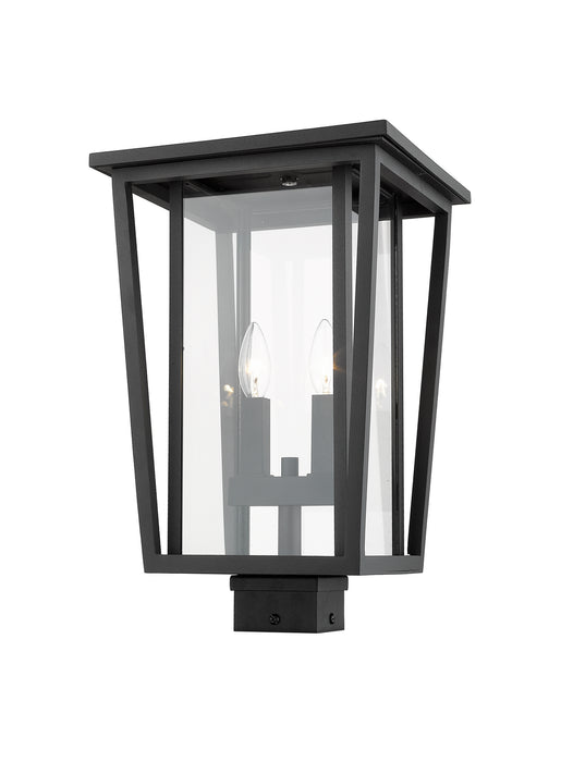 Z-Lite 571PHBS-BK Two Light Outdoor Post Mount Fixture, Black