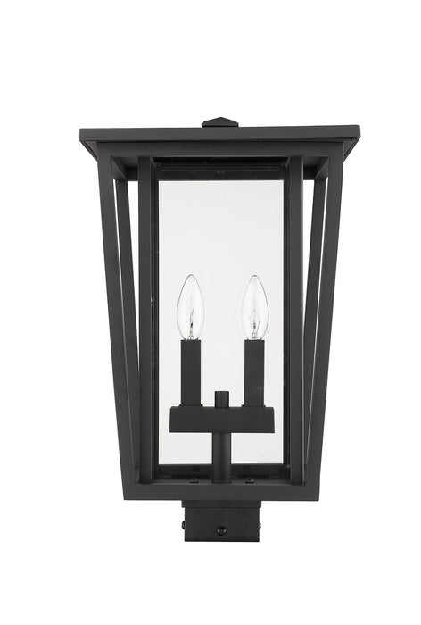 Z-Lite 571PHBS-BK Two Light Outdoor Post Mount Fixture, Black