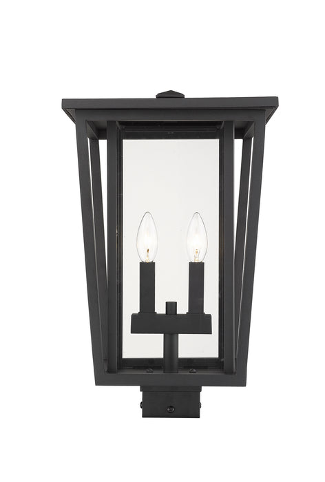 Z-Lite 571PHBS-BK Two Light Outdoor Post Mount Fixture, Black
