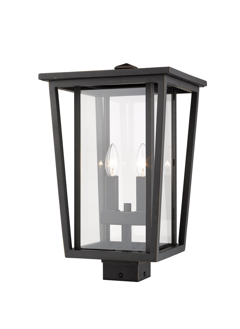 Z-Lite 571PHBS-ORB Two Light Outdoor Post Mount Fixture, Oil Rubbed Bronze