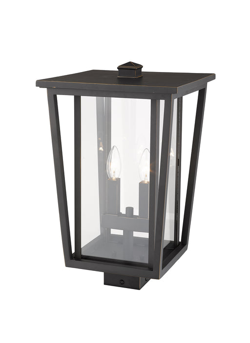 Z-Lite 571PHBS-ORB Two Light Outdoor Post Mount Fixture, Oil Rubbed Bronze