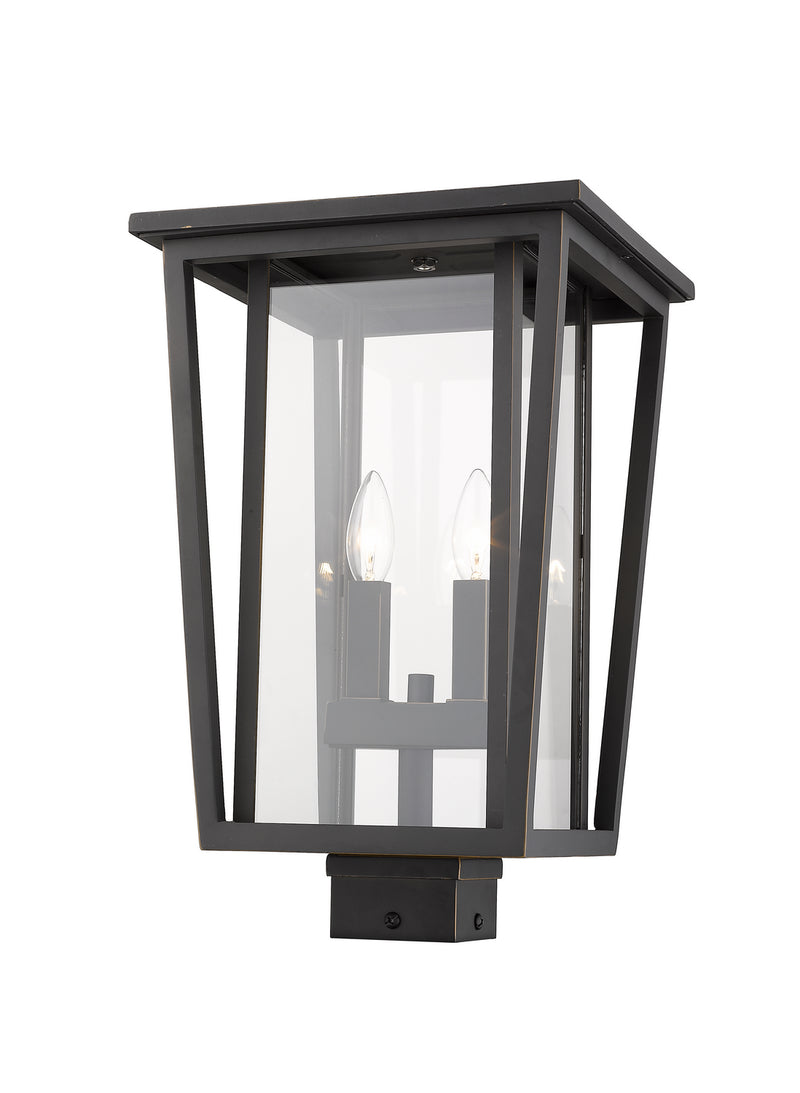 Z-Lite 571PHBS-ORB Two Light Outdoor Post Mount Fixture, Oil Rubbed Bronze