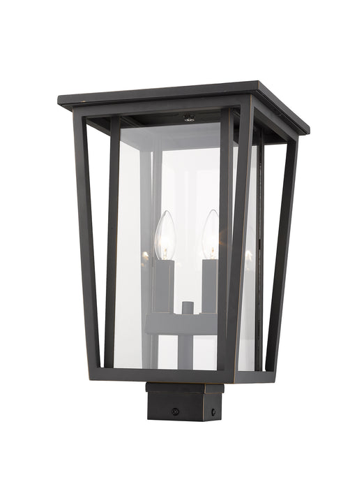 Z-Lite 571PHBS-ORB Two Light Outdoor Post Mount Fixture, Oil Rubbed Bronze