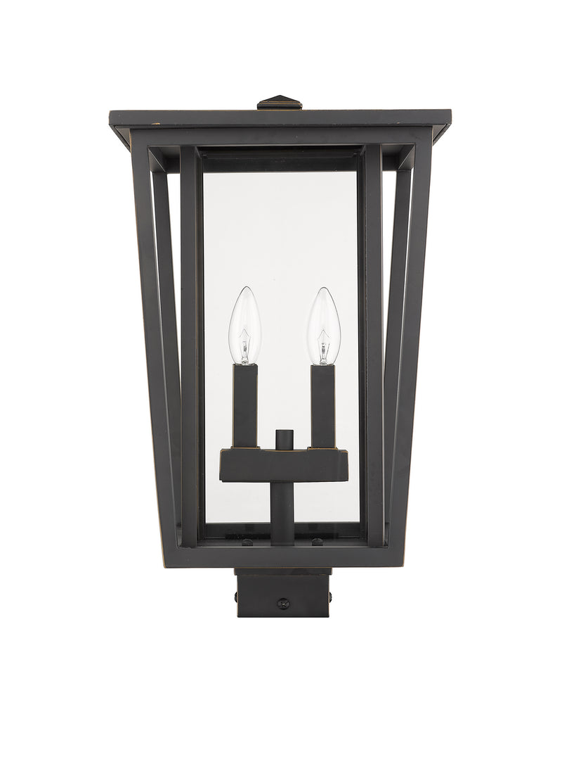 Z-Lite 571PHBS-ORB Two Light Outdoor Post Mount Fixture, Oil Rubbed Bronze