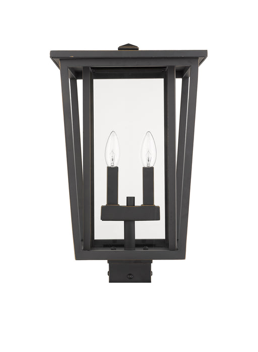 Z-Lite 571PHBS-ORB Two Light Outdoor Post Mount Fixture, Oil Rubbed Bronze