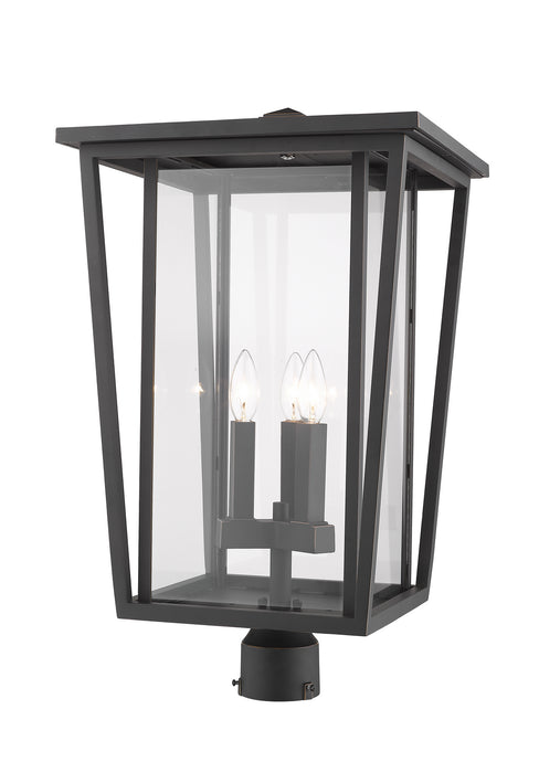 Z-Lite 571PHXLR-ORB Three Light Outdoor Post Mount Fixture, Oil Rubbed Bronze