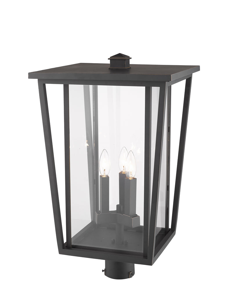 Z-Lite 571PHXLR-ORB Three Light Outdoor Post Mount Fixture, Oil Rubbed Bronze