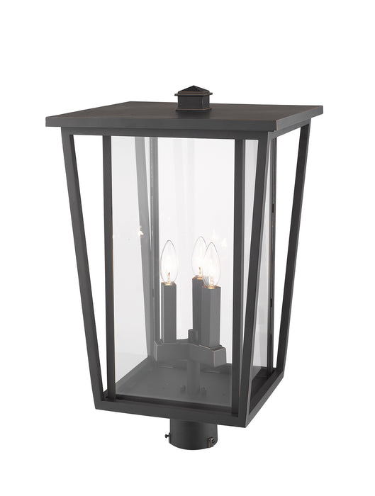 Z-Lite 571PHXLR-ORB Three Light Outdoor Post Mount Fixture, Oil Rubbed Bronze