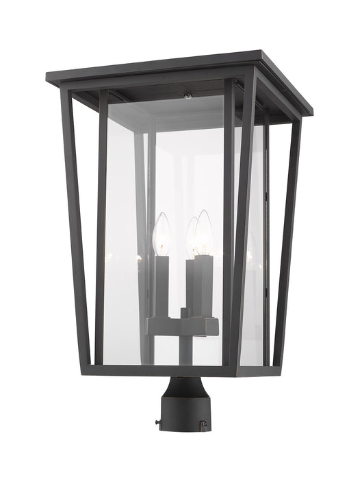 Z-Lite 571PHXLR-ORB Three Light Outdoor Post Mount Fixture, Oil Rubbed Bronze