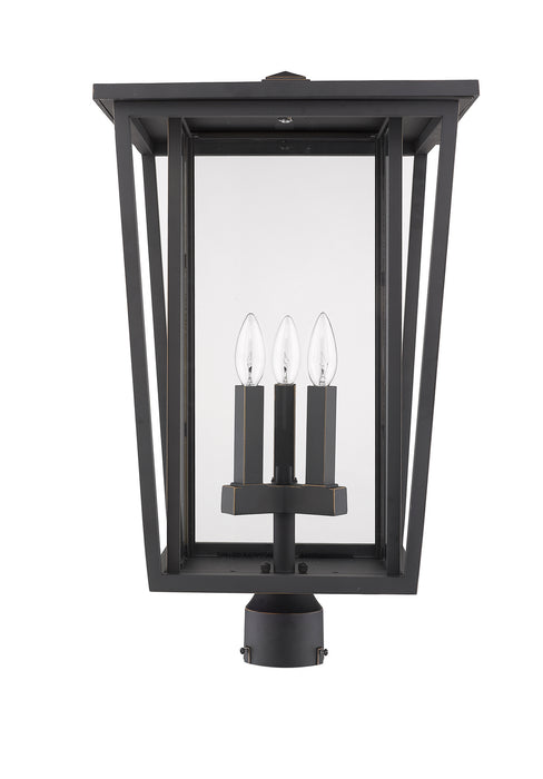 Z-Lite 571PHXLR-ORB Three Light Outdoor Post Mount Fixture, Oil Rubbed Bronze
