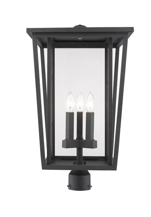Z-Lite 571PHXLR-ORB Three Light Outdoor Post Mount Fixture, Oil Rubbed Bronze