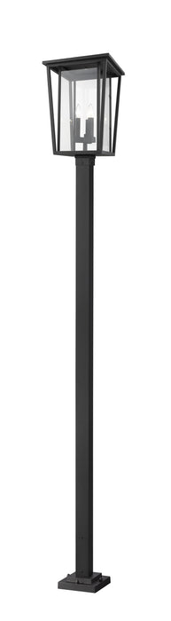 Z-Lite 571PHXLS-536P-BK Three Light Outdoor Post Mounted Fixture, Black