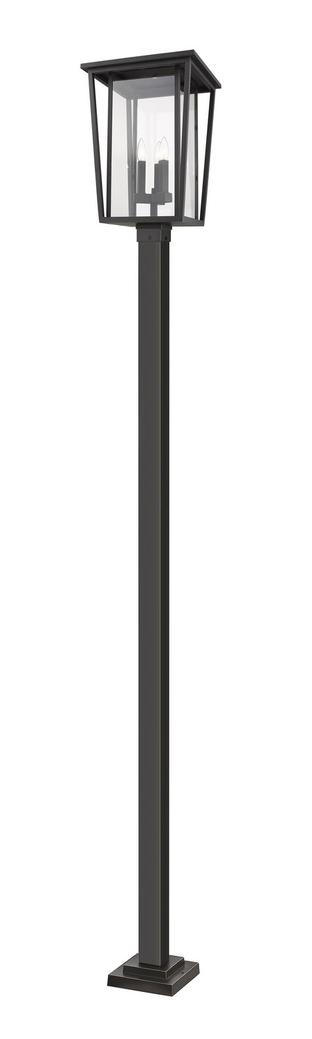 Z-Lite 571PHXLS-536P-ORB Three Light Outdoor Post Mounted Fixture, Oil Rubbed Bronze