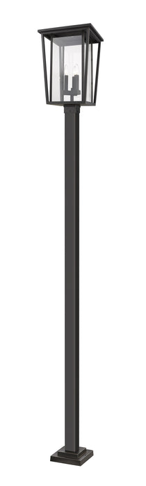 Z-Lite 571PHXLS-536P-ORB Three Light Outdoor Post Mounted Fixture, Oil Rubbed Bronze