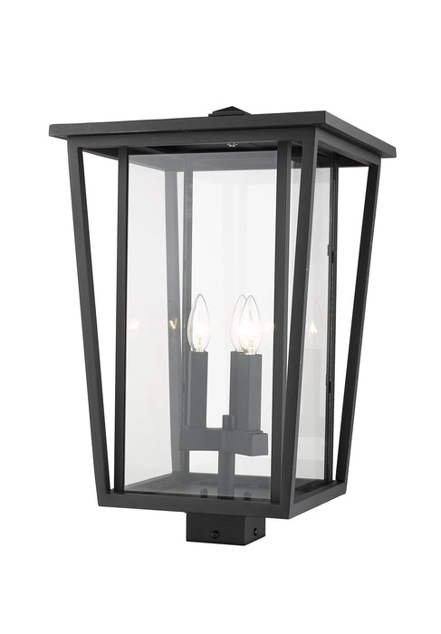 Z-Lite 571PHXLS-BK Three Light Outdoor Post Mount Fixture, Black