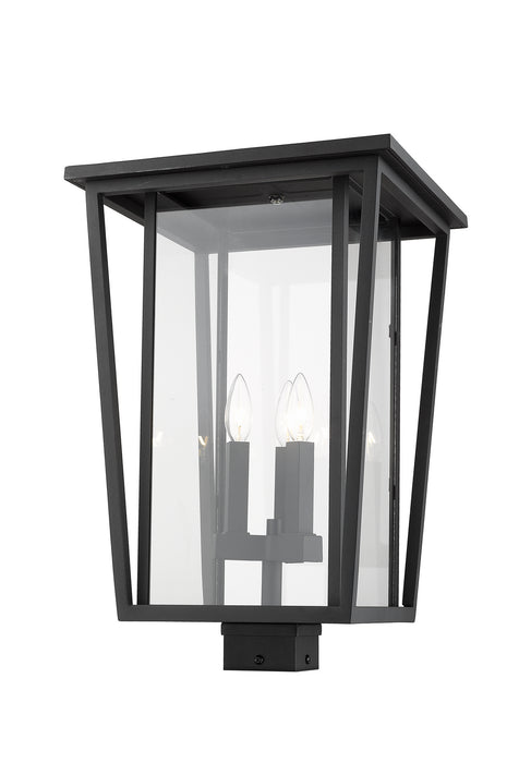 Z-Lite 571PHXLS-BK Three Light Outdoor Post Mount Fixture, Black