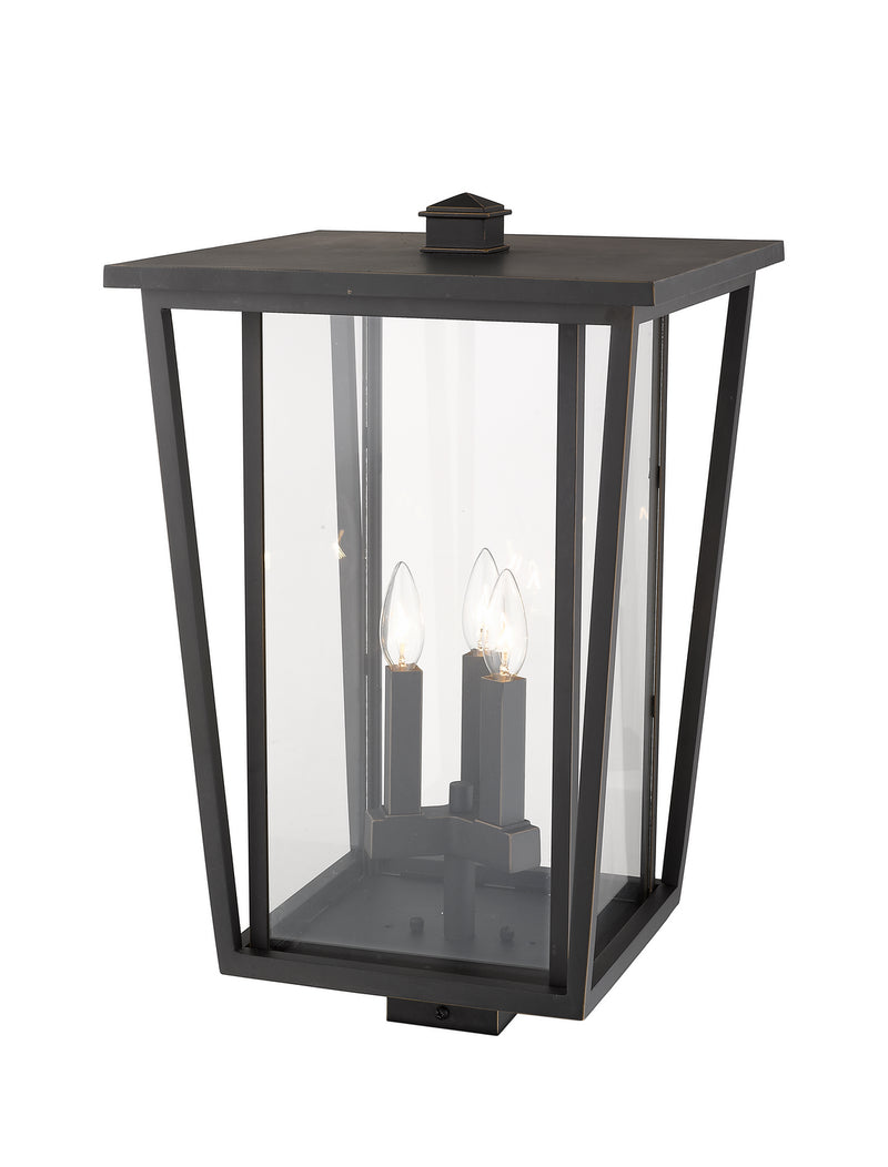 Z-Lite 571PHXLS-ORB Three Light Outdoor Post Mount Fixture, Oil Rubbed Bronze
