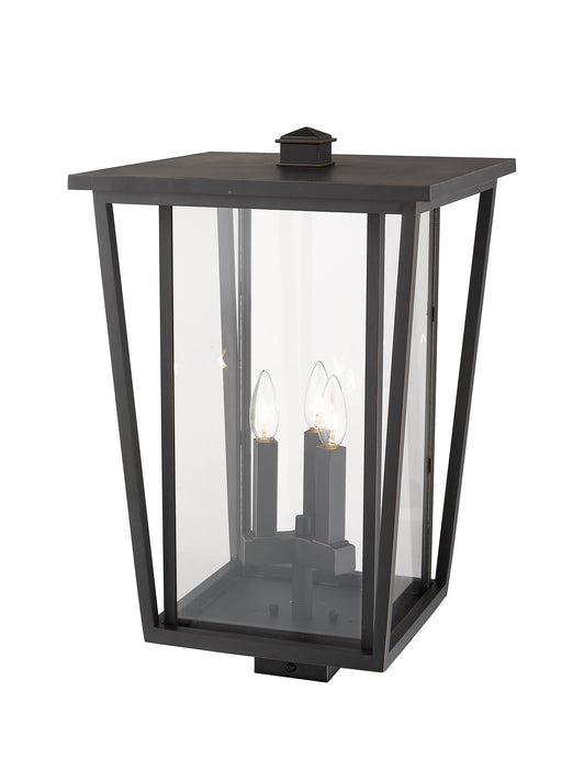 Z-Lite 571PHXLS-ORB Three Light Outdoor Post Mount Fixture, Oil Rubbed Bronze