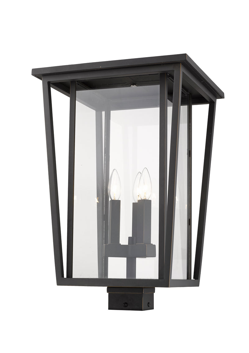 Z-Lite 571PHXLS-ORB Three Light Outdoor Post Mount Fixture, Oil Rubbed Bronze