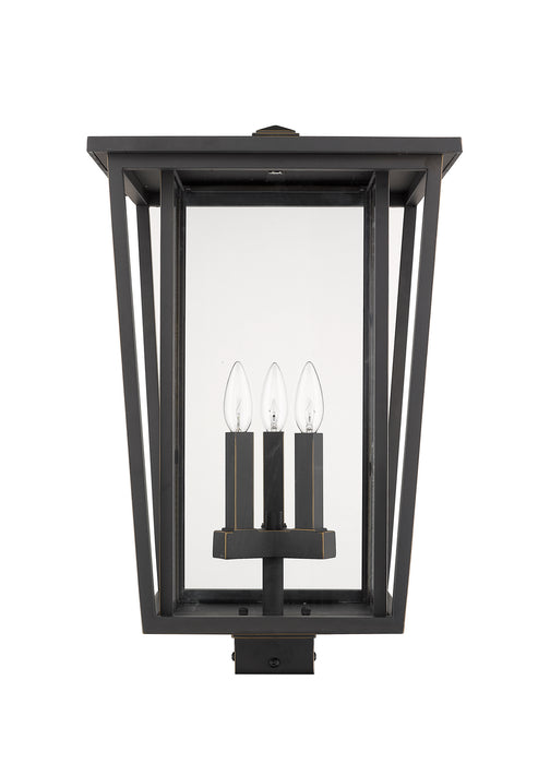 Z-Lite 571PHXLS-ORB Three Light Outdoor Post Mount Fixture, Oil Rubbed Bronze