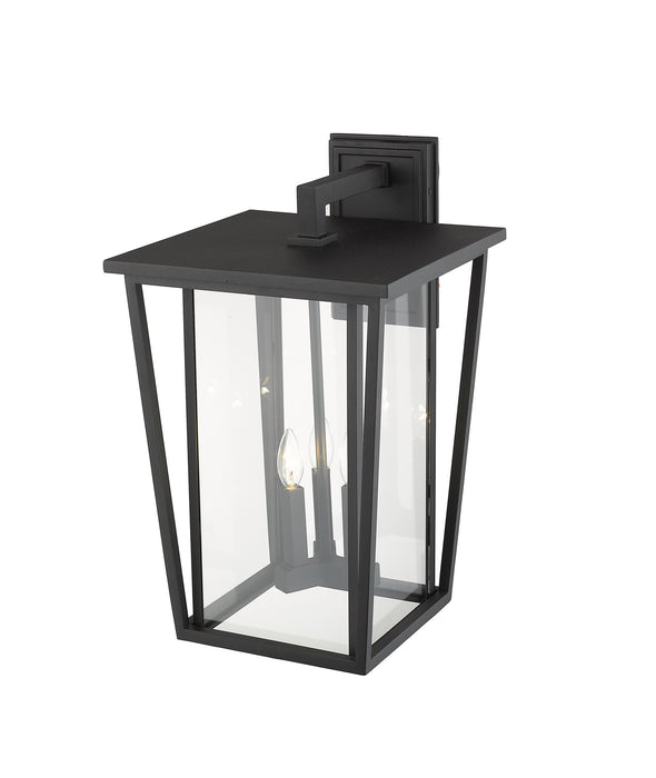 Z-Lite 571XL-BK Three Light Outdoor Wall Light, Black