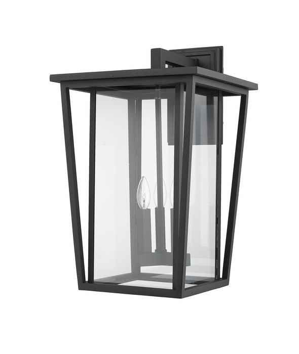 Z-Lite 571XL-BK Three Light Outdoor Wall Light, Black