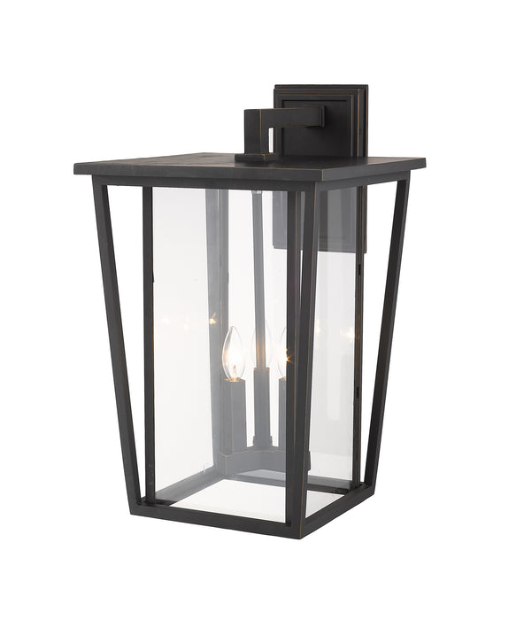 Z-Lite 571XL-ORB Three Light Outdoor Wall Light, Oil Rubbed Bronze