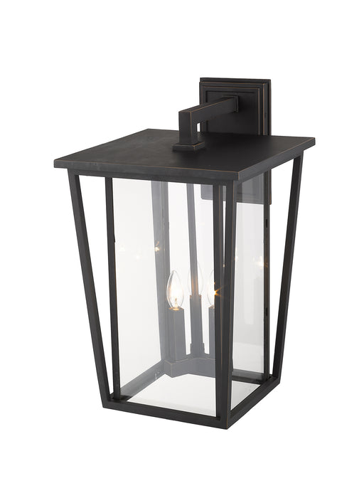 Z-Lite 571XL-ORB Three Light Outdoor Wall Light, Oil Rubbed Bronze