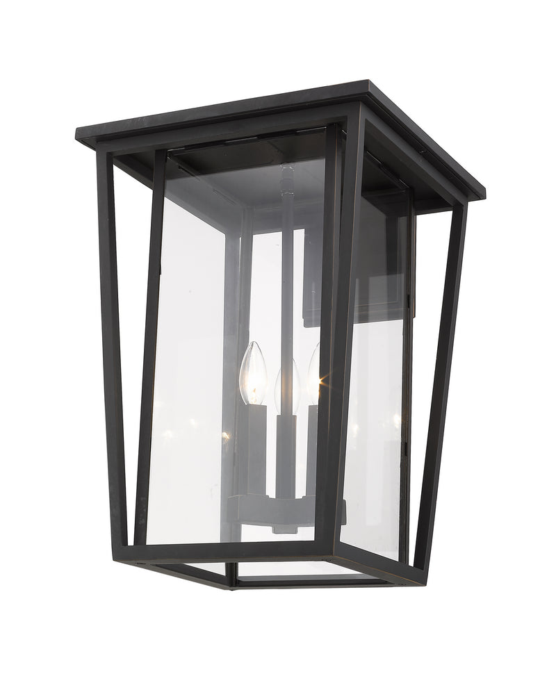 Z-Lite 571XL-ORB Three Light Outdoor Wall Light, Oil Rubbed Bronze