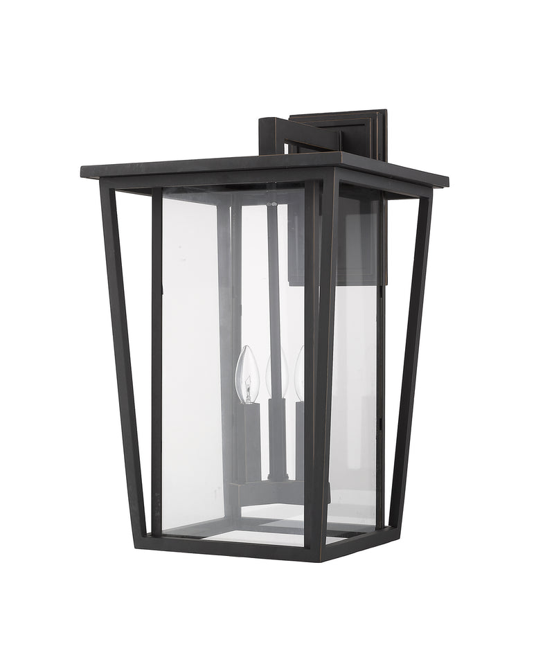 Z-Lite 571XL-ORB Three Light Outdoor Wall Light, Oil Rubbed Bronze