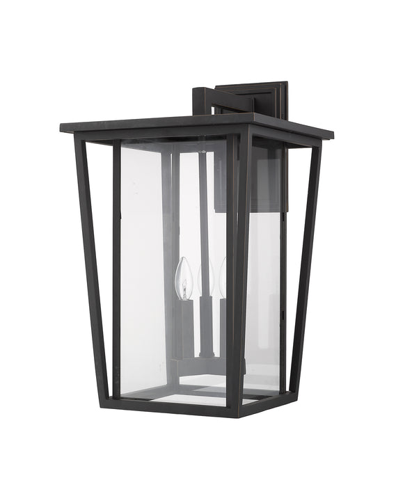 Z-Lite 571XL-ORB Three Light Outdoor Wall Light, Oil Rubbed Bronze