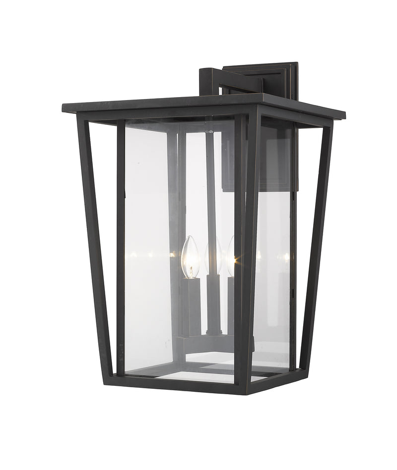 Z-Lite 571XL-ORB Three Light Outdoor Wall Light, Oil Rubbed Bronze