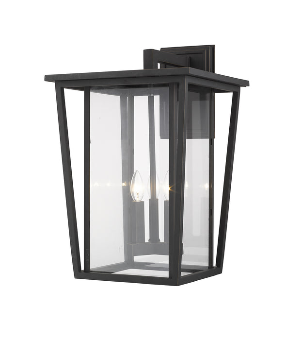 Z-Lite 571XL-ORB Three Light Outdoor Wall Light, Oil Rubbed Bronze