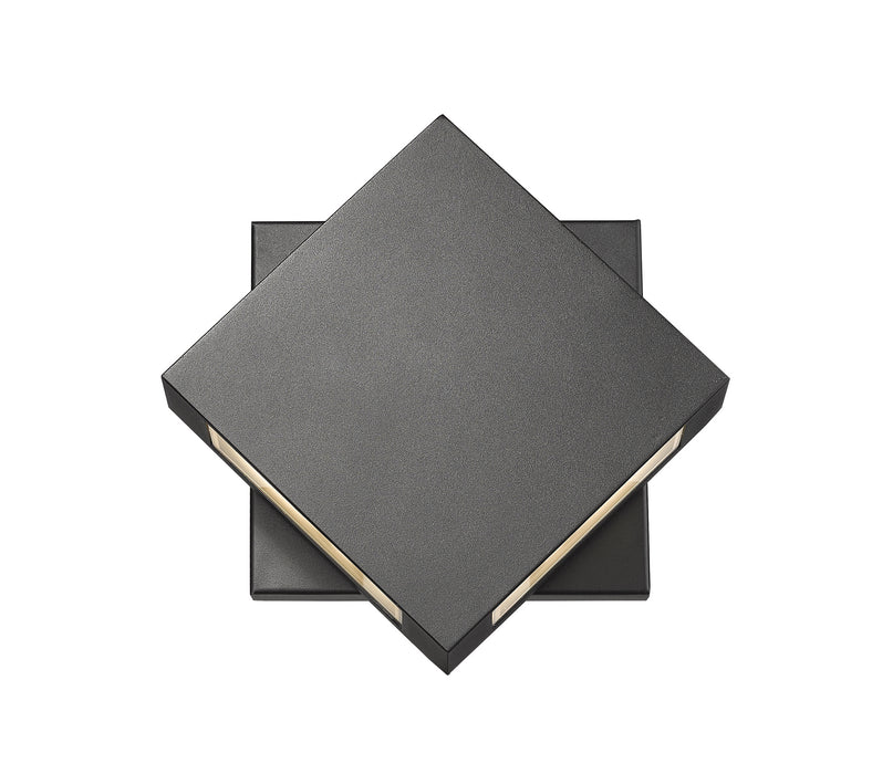 Z-Lite 572S-BK-LED LED Outdoor Wall Mount, Black