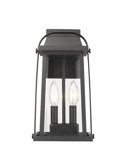 Z-Lite 574M-BK Two Light Outdoor Wall Mount, Black