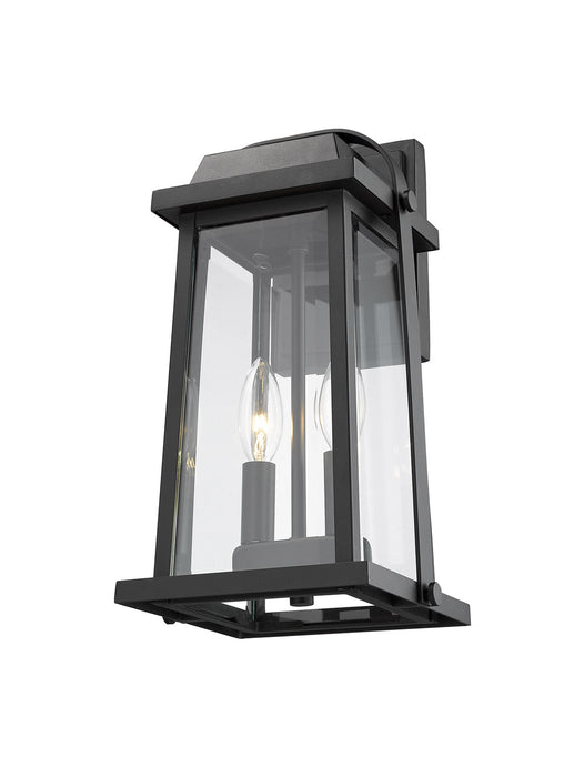 Z-Lite 574M-BK Two Light Outdoor Wall Mount, Black