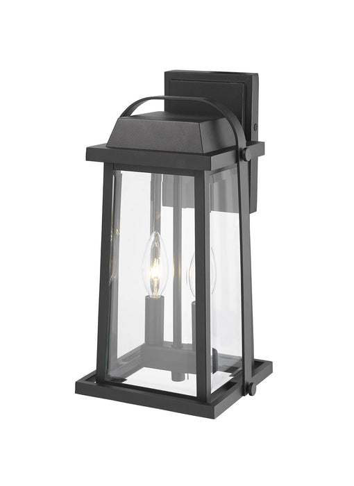 Z-Lite 574M-BK Two Light Outdoor Wall Mount, Black