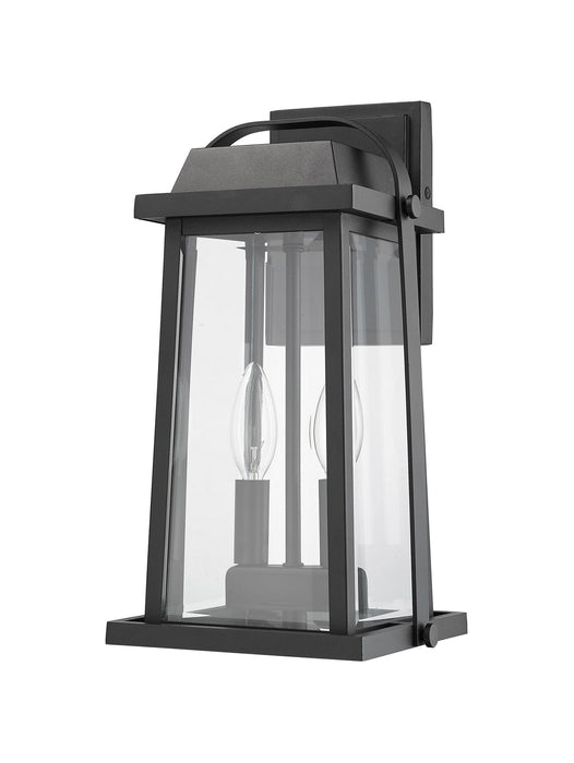 Z-Lite 574M-BK Two Light Outdoor Wall Mount, Black